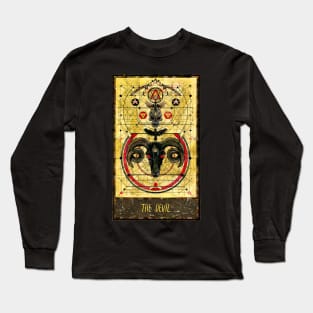 The Devil. Magic Gate Tarot Card Design. Long Sleeve T-Shirt